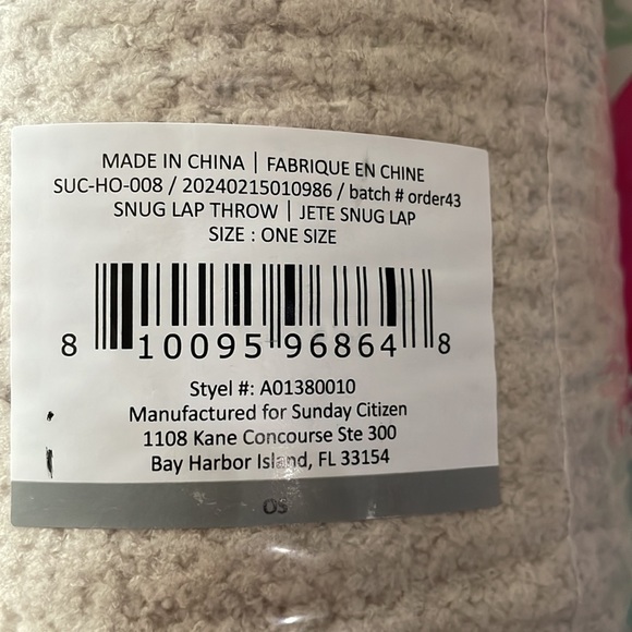 Sunday Citizen cozy blanket throw - Picture 4 of 7